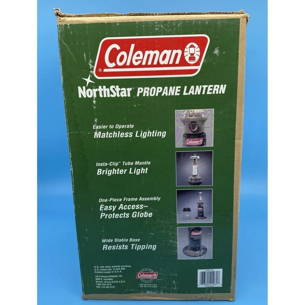 Vintage Coleman Northstar Propane Lantern 2500-750 with Original Box.  Camping